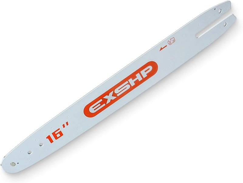 EXSHP 16 inch Chainsaw Bar 55 Drive Links 3/8" LP Pitch .050" Gauge Compatible with Stihl Chainsaw MS170，for Stihl 3/8" Chain saw Guide Bar Replacement - Image 1